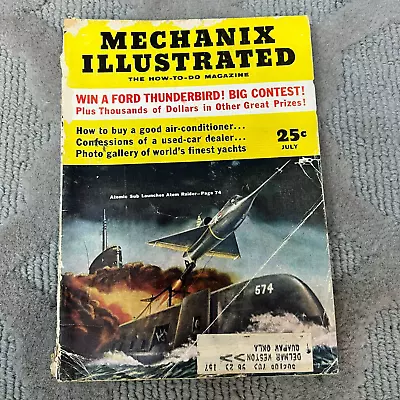 Mechanix Illustrated Magazine Confessions Of Used Car Dealer Vol 51 N 8 Jul 1955 • $14.99