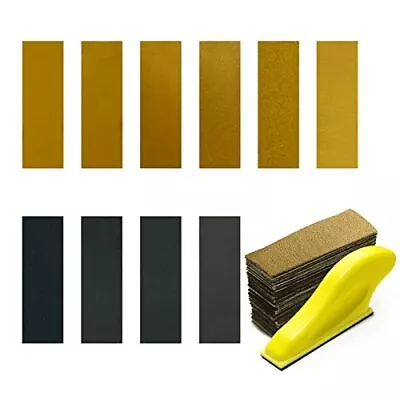 Micro Detail Sander With 100PCS Sandpaper 3.5â€x 1â€ Mini Sander Kit For Craft • $16.06