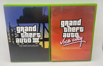 Grand Theft Auto 3 & Vice City - Xbox Original - Complete With Manual & Map • $27.99