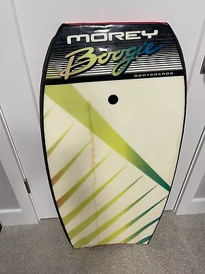 Morey Boogie Board Bodyboard Rare Graphic Logo Mach 9TR Tube Rail 80s 90s Red • $59.99