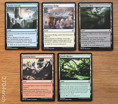 Set Of 5 Utility Taplands Full Lands Set BFZ Zendikar *Unplayed NM* English MTG • $2.35