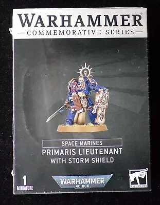 PRIMARIS LIEUTENANT WITH STORM SHIELD  Commemorative Series Ltd Ed Warhammer 40K • $122.19