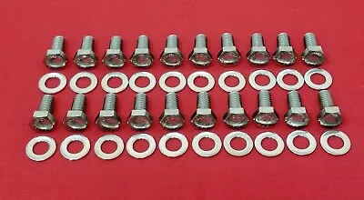 Ford Fe Oil Pan Bolts Kit 352 360 390 406 427 428 Engine Stainless Steel Hex Set • $23.64