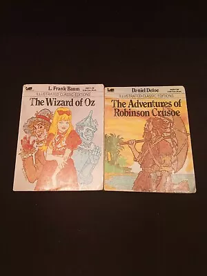 Two Moby Books Illustrated Classics The Wizard Of Oz And The Adventures Of... • $10.95