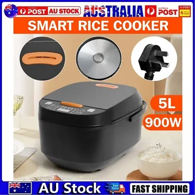 Multi Function Smart Electric Rice Cooker 5L Capacity Cook For Family 2-8 Person • $55.39