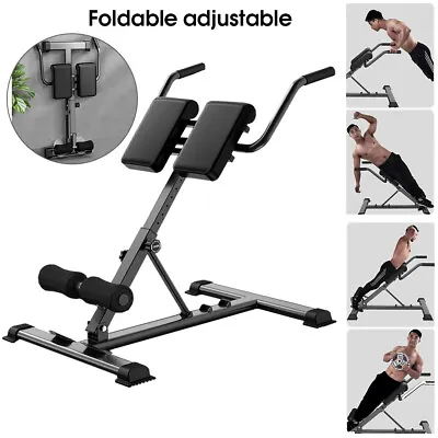 £73.99 • Buy UK Folding Roman Chair Back Hyper Extension Exercise Bench Back Training Workout