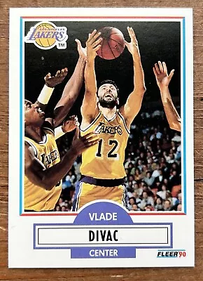 Vlade Divac 1990-91 Fleer ROOKIE RC #91 NM+ HOF LA Los Angeles Lakers NBA / ‘90  • $0.99