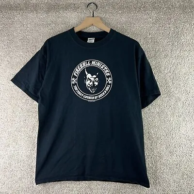 VINTAGE Fireball Ministry Shirt Mens Large Black Band Graphic Stoner Rock Logo • $14.44