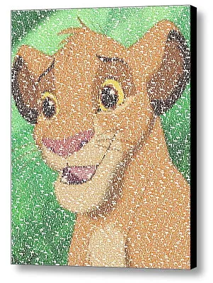 The Lion King Baby Simba Quotes Mosaic AMAZING Framed 9X11 Limited Edition Art • $19.99