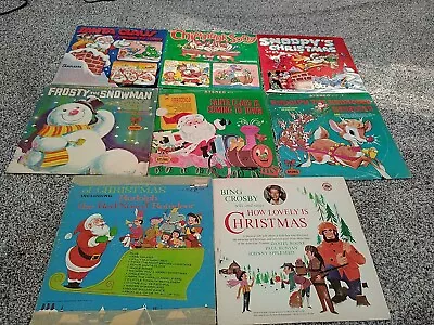 Lot Of 9 Vintage Children's Christmas Vinyl LPs/Records By Various Artists #4 • $13