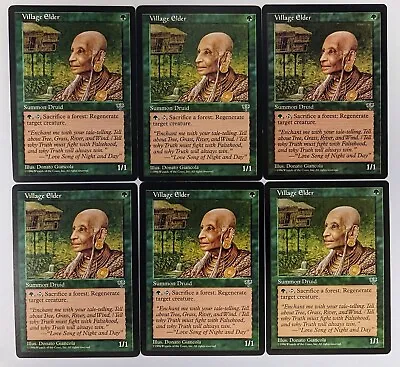 Village Elder Mtg Mirage Green (6 Cards) L1 - Fast Shipping • $2.19