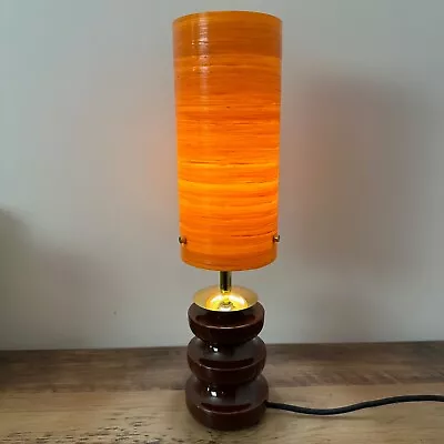 Vintage Retro Spun Fibreglass Lamp Shade British Made By Royale 9  X 4  Orange • $43.46