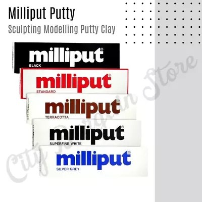 Milliput Epoxy Model Putty Repair Superfine Silver Black Terracotta Blue E5 • £4.48