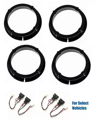 4 6.5  Door Speaker Adapter Mount Plates + Speaker Harness For Some 1995-Up VW • $39.95