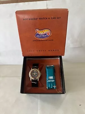 1998 Hot Wheels Vintage Collectibles Watch & Car Set 1955 Chevy Nomad  P86 • $69.99