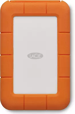 LaCie Rugged USB-C 4TB Portable External Hard Drive Drop Shock Dust Rain & • £193.50