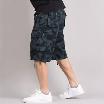 Mens Casual Camouflage Cargo Shorts Army Military Combat Bdu Shorts • $24.99