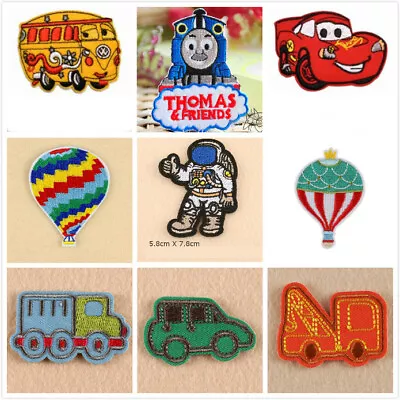 Thomas Car Hot Air Baloon  Embroidered  Fabric Iron On Applique Patch Badge • $1.99