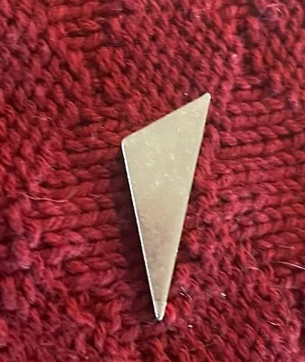 Vintage STERLING SILVER Triangular Pendant. MEXICO 925.  1.25 Inches Tall • $10