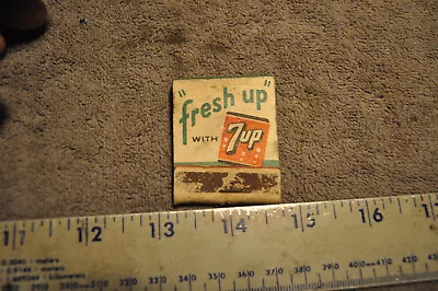 7up RARE 1930’S WOODEN CASE “BUY IT BY THE CASE” 7up LIKES YOU MATCHBOOK COVER • $7