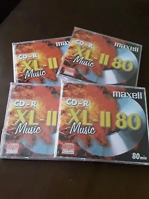 £14 • Buy 4 X Maxell XL-11 80 CD-R Digital Audio 80 Minute Discs Audio Only Brand New