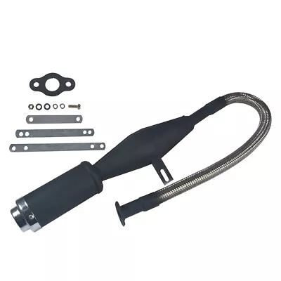 Viper Flexible Muffler Exhaust Pipe For 80cc Bike Gas Engine Motor Parts Black • $44.99