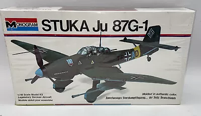 $31.49 • Buy Monogram 1973 Stuka Ju 87G-1 Airplane Model Kit #6840 1:48 NEW SEALED