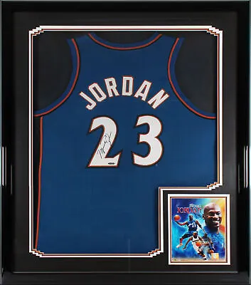 $13461.95 • Buy Wizards Michael Jordan Authentic Signed Blue Away Framed Jersey UDA #BAH88687