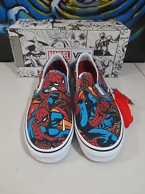 Vans Classic Slip-on X Marvel  Spiderman  Size 10 • $350