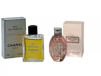 £29.99 • Buy New Boxed Mini Miniature Jimmy Choo L'eau Chanel Cristalle Women Travel Perfume