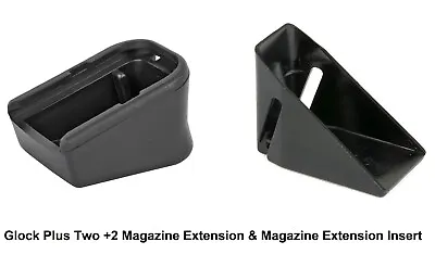 Glock Factory OEM - Plus Two Magazine Extension & Magazine Extension Insert NEW • $16.95
