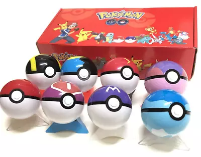 £15.99 • Buy 8Pcs Pokeball Ball Set Pokemon Action Figures Kid Gift Boxed High Quality 7CM