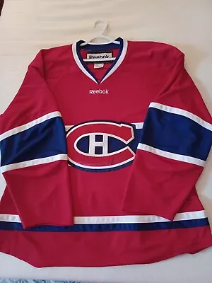 Reebok Montreal Canadians Nhl Ice Hockey Jersey Red Large Nhl • $39.99