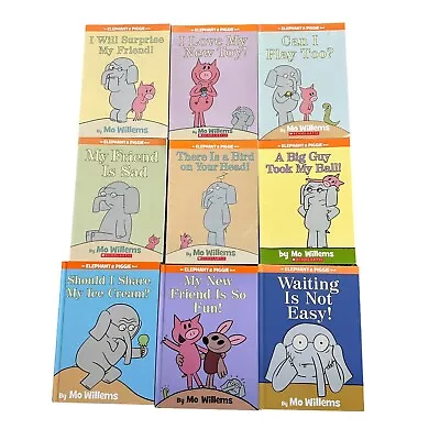 Lot 9 Mo Willems Elephant And Piggie Book Series 3 Hardcover 6 Paperback Set • $29.99