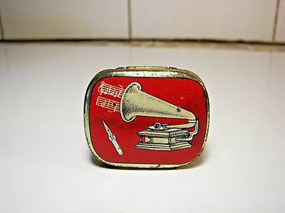 Xtra Rare Ad Gramophone Needles Tin 1930 Phono Pick-Up Nadeldose Great #7 • $37.99
