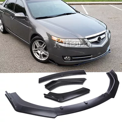 For 2004-2008 Acura TL Matte Black Front Bumper Lip Spoiler Splitter Lower Chin • $71.99