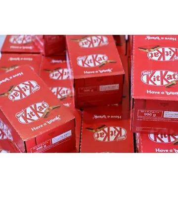 £10.99 • Buy Nestle Kitkat 4 Fingers Chocolate  Box 12/ 24 Bars Best Offer Date :10/2023