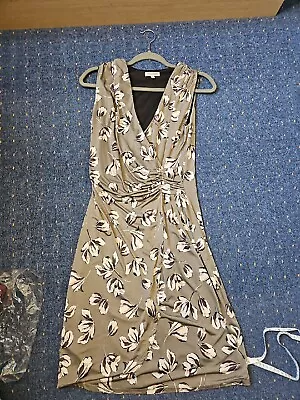 Marisa&Marie Marisa Marie Stretchy Wrap Dress. Size S. Grey Floral. ITALY. • $12.43