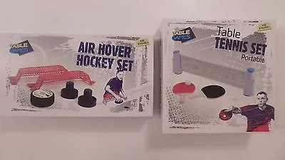 Table Games Air Hover Hockey Set Or Table Tennis Set Portable • £9.99