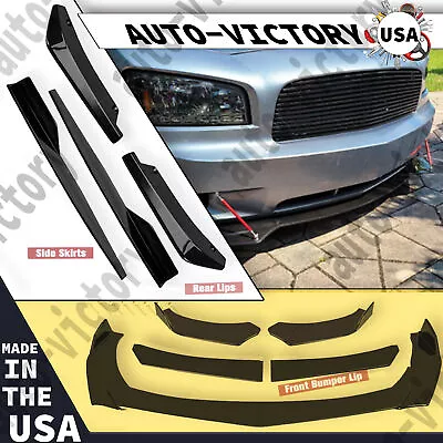 Glossy Black Front Bumper Lip Splitter Lower Spoiler Body Kit For Volvo 60s 90s • $55.99