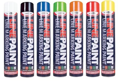 Survey Line Marker Permanent Marking Spray Paint 750ml Hard-Wearing Fast Drying • £11.99