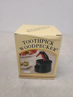 New In Box Vintage Japanese Novelty Toothpick Dispenser Bird Woodpecker Design • $7.50