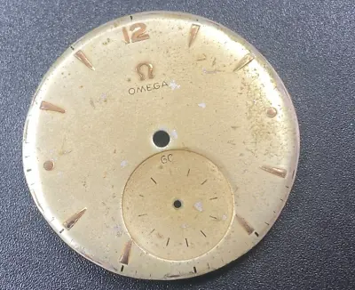 Vintage Omega Analog Small Second Watch 32 Mm Dial For Parts • $70