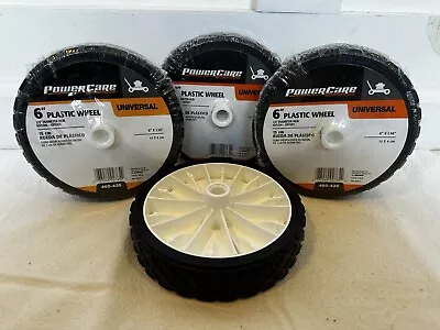 Set Of 4 PowerCare 460-435 Universal 6  X 1.50  Plastic Wheel 1/2  Diameter Hub • $20