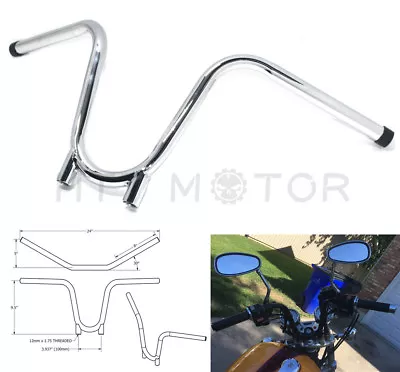 7/8 22mm XS650 Bootlegger Handlebar Chopper Bobber Hardtail Ape For Yamaha Tx650 • $121.74