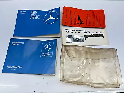 1983 Mercedes 240D 300D 300CD Owners Manual & Maintenance Booklet W123 • $35