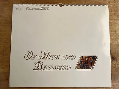 Of Mice And Railways Calendar With Artwork By Terence Cuono 1980 • £25