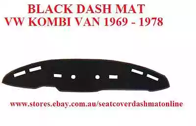 $49 • Buy Dash Mat, Dashmat, Dashboard  Cover Fit  Vw  Kombi Van 1969 - 1978 Black
