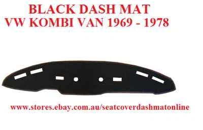 $49 • Buy Dash Mat, Dashmat, Dashboard  Cover Fit  Vw  Kombi Van 1969 - 1978 Black
