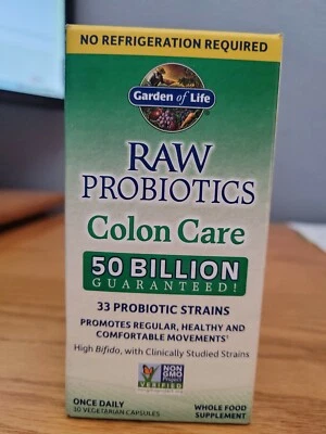 $27.90 • Buy Garden Of Life RAW Probiotics Colon Care Shelf Stable 50 Billion CFU Exp 7/2024